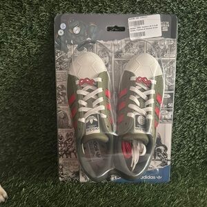Adidas Green and Red Sneakers Sporty Low-Top TMNT new